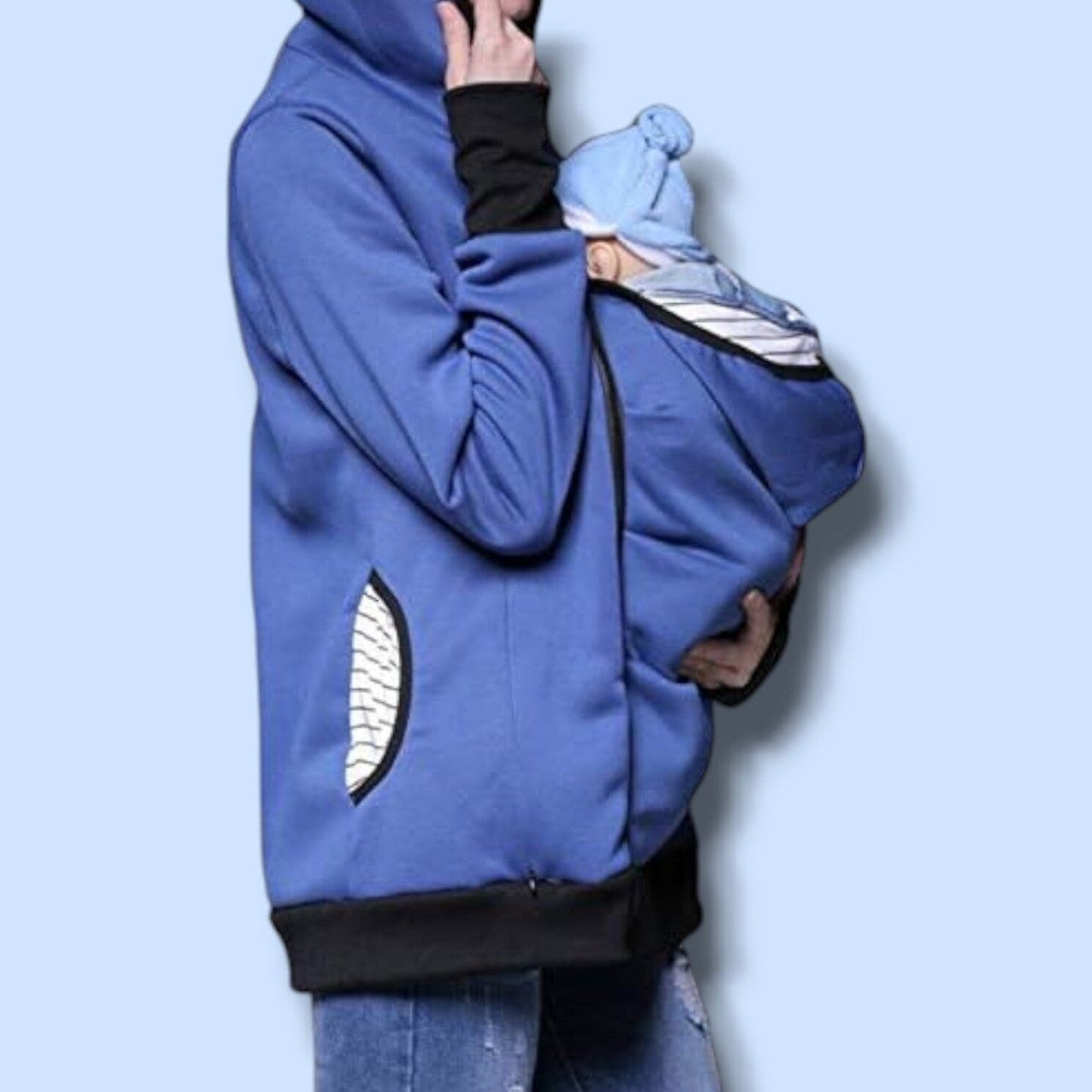 Manteau Maternité - NestHoodie™ - Bleu