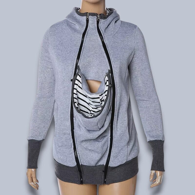 Manteau Maternité - NestHoodie™ - Gris
