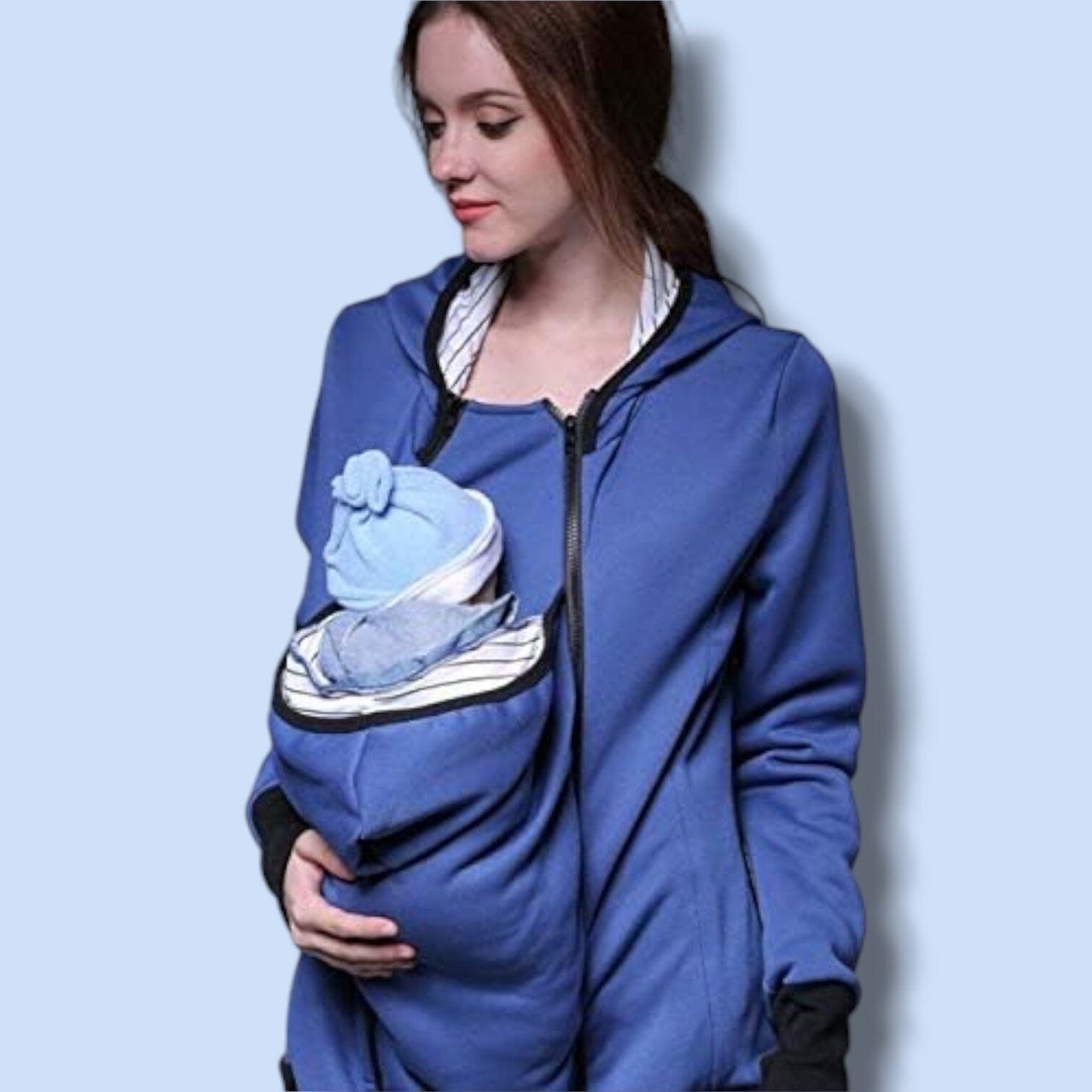 Manteau Maternité - NestHoodie™ - Bleu