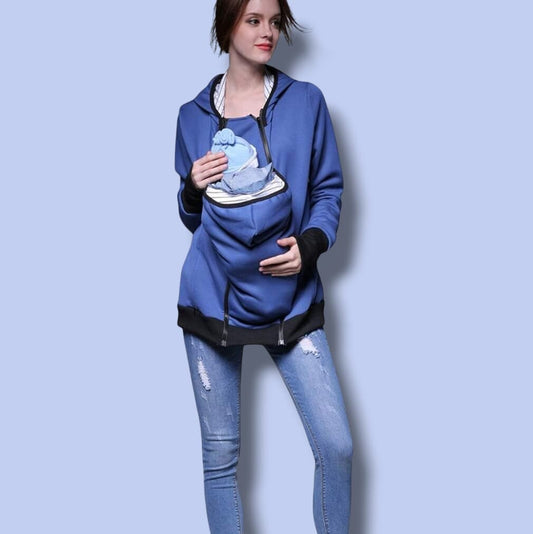 Manteau Maternité - NestHoodie™ - Bleu