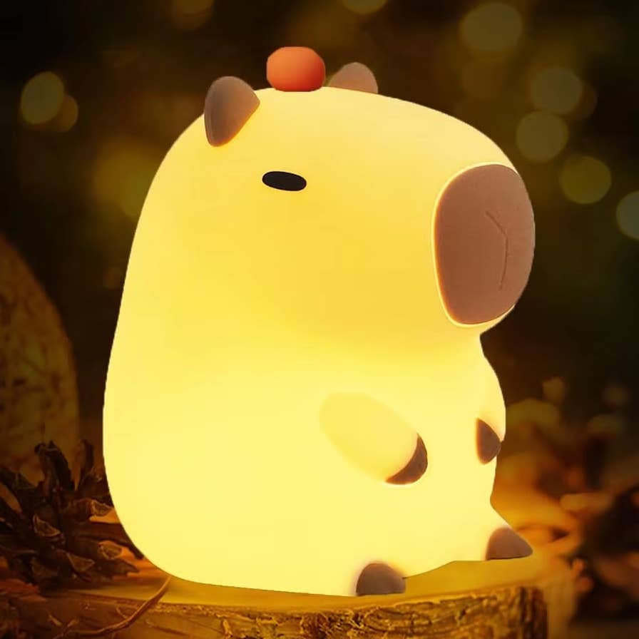 Capybara Night Light- Soft LED Baby Lamp