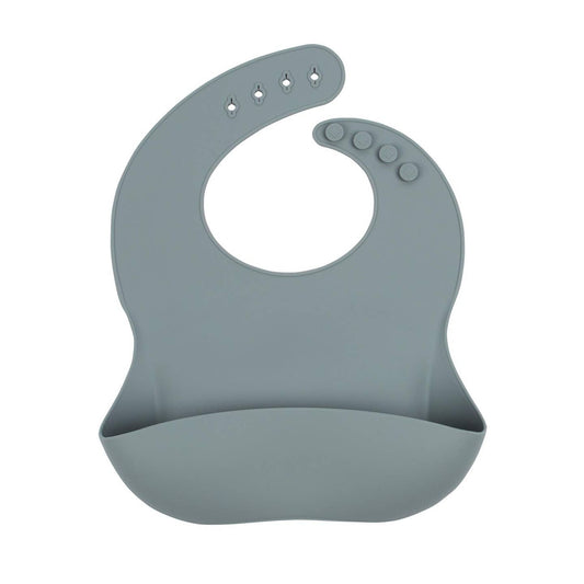 Silicone Baby Bib- Waterproof Easy Clean Feeding Bib